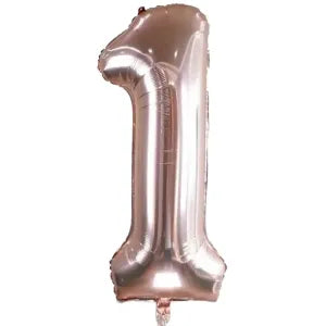 NUMERO 1 METALIZADO 16"