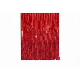 CORTINA METALIZADA DE FLECO PARA FIESTA X UND