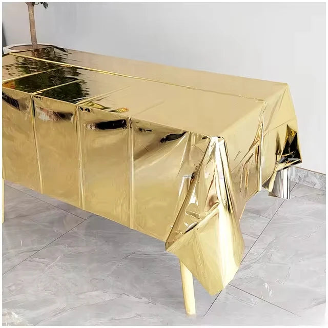 MANTEL METALIZADO PARA FIESTA