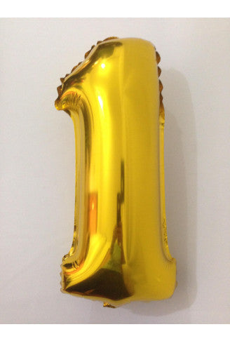 NUMERO 1  METALIZADO 16"