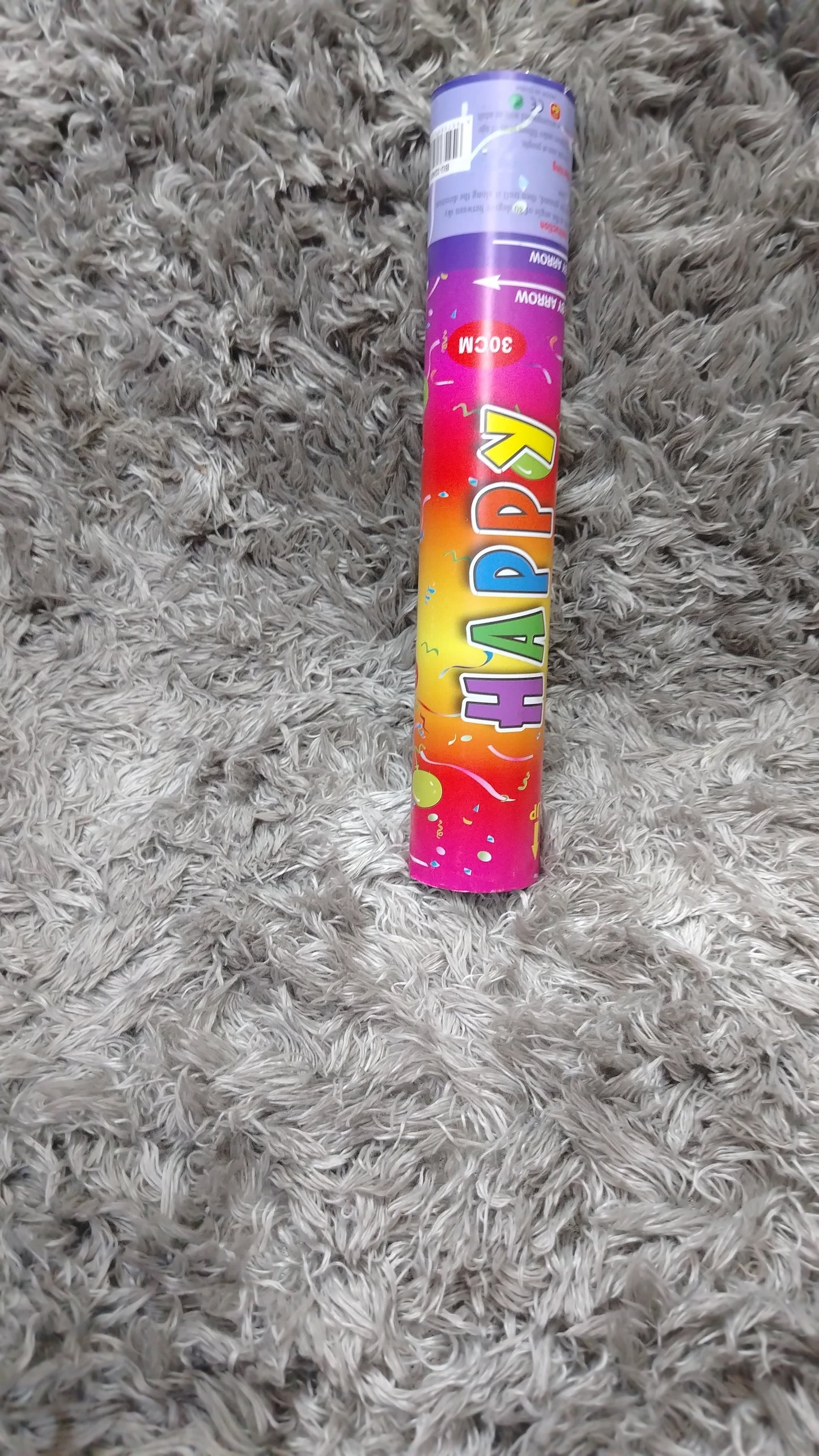 CAÑON CONFETI O POPPER 30 CM X UND