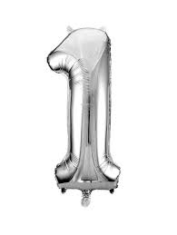 NUMERO 1  METALIZADO 16"