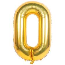 NUMERO 0   METALIZADO 32"