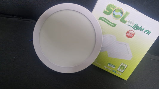 PANEL LED REDONDO 12W SOBREPONER.