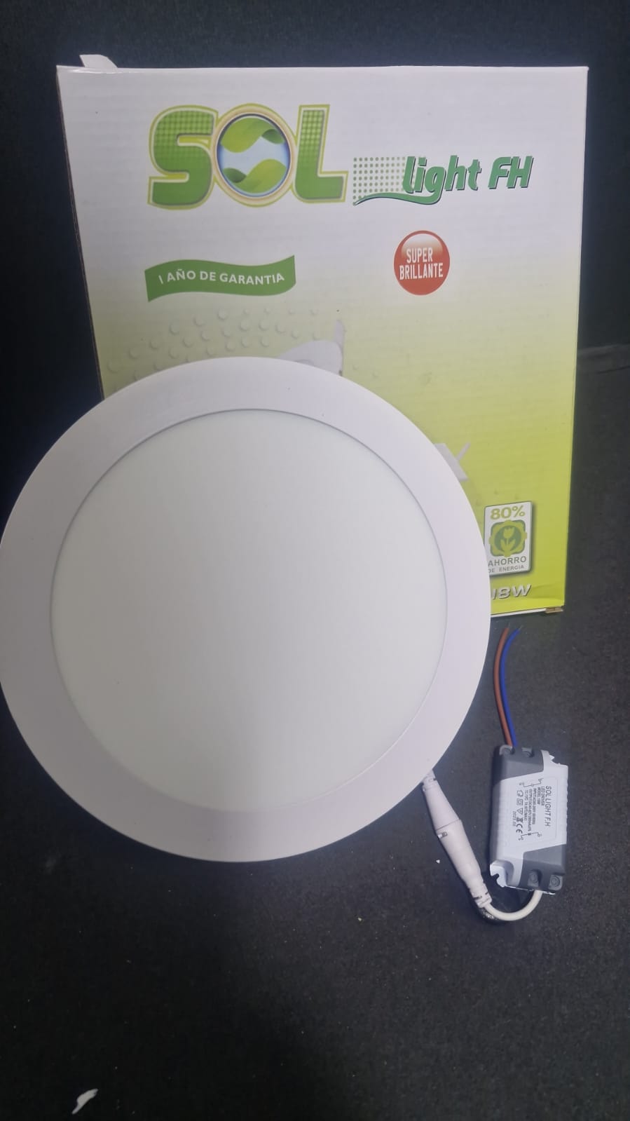 PANEL LED DE 18W INCRUSTAR REDONDO.