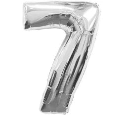 NUMERO 7  METALIZADO 32"